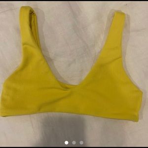 yellow bikini top